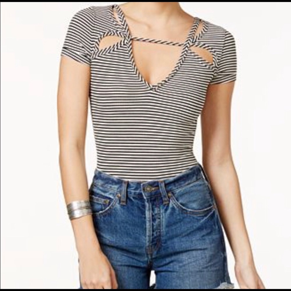 Free People Frenchie Cutout Top Size M